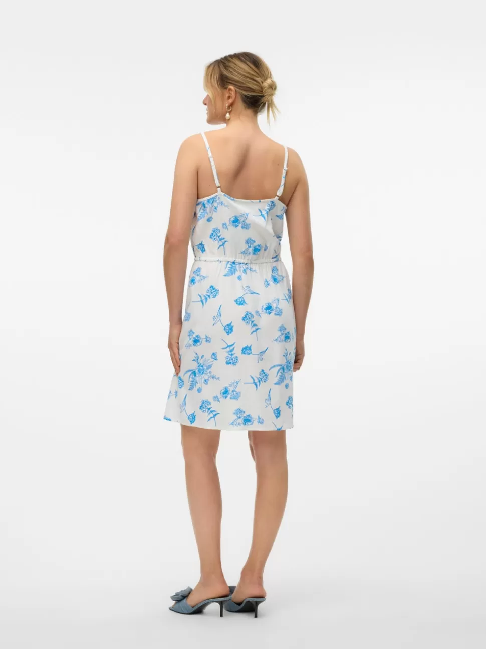 Klänningar^VERO MODA VMMYMILO Kort Klänning Ibiza Blue