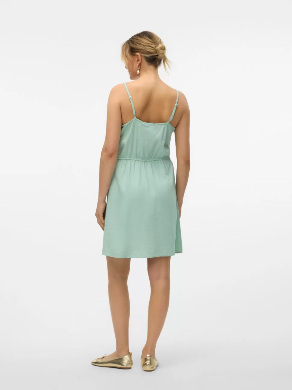 Klänningar^VERO MODA VMMYMILO Kort Klänning Silt Green