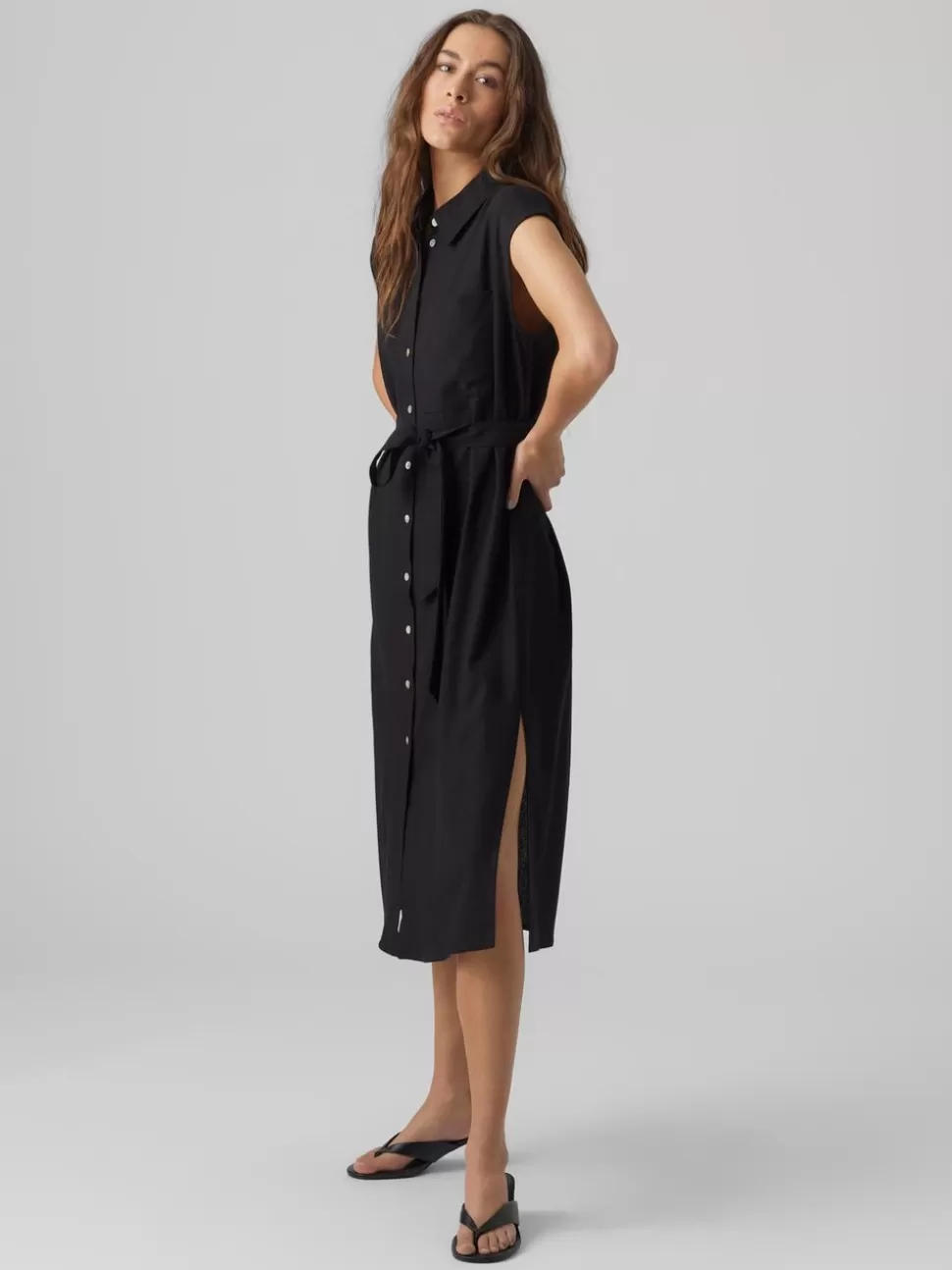 Klänningar^VERO MODA VMMYMILO Lång Klänning Black