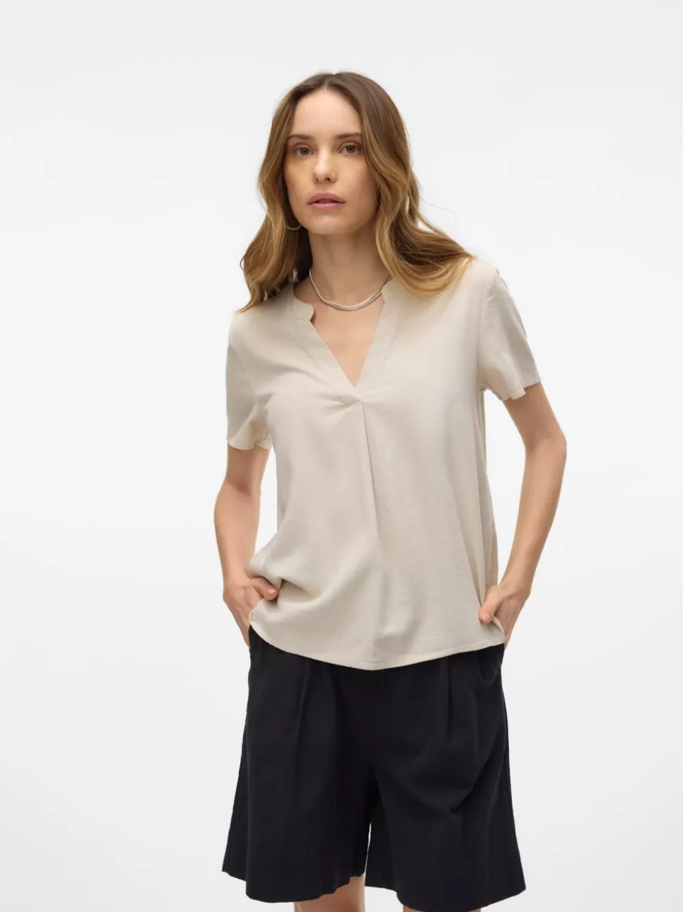 Basics | Toppar^VERO MODA VMMYMILO Topp Silver Lining
