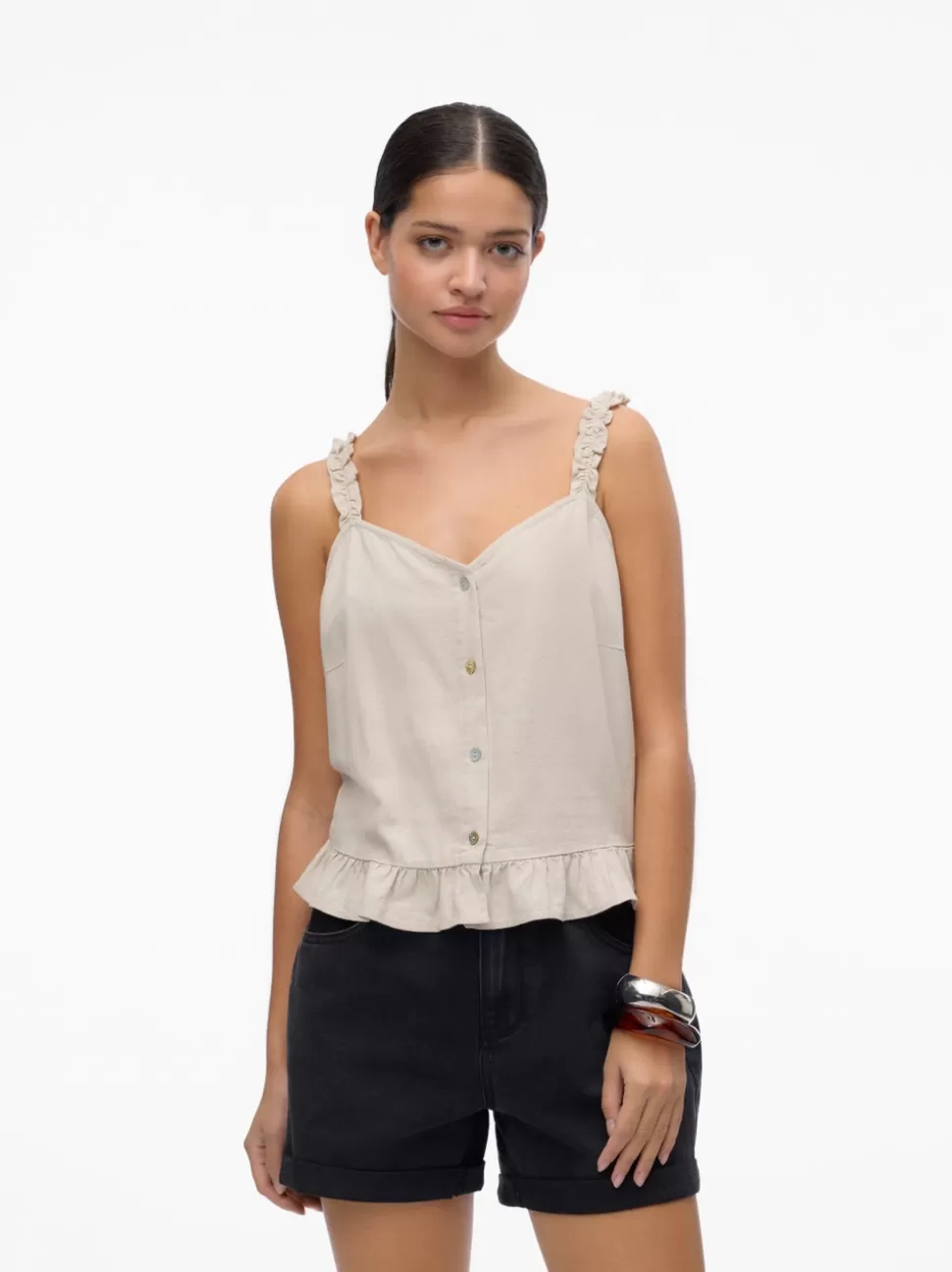Toppar^VERO MODA VMMYMILO Topp Silver Lining