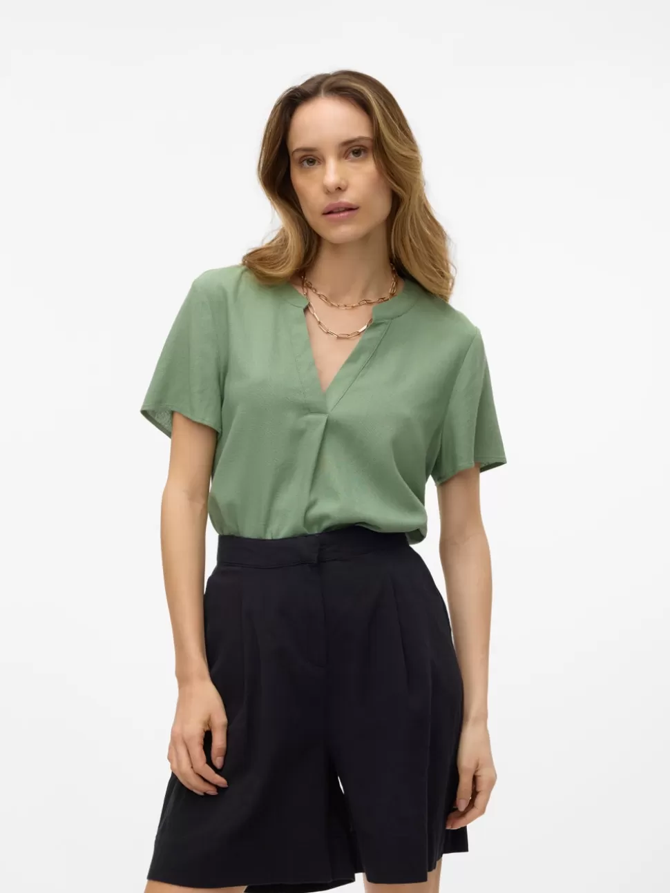 Toppar | Basics^VERO MODA VMMYMILO Topp Hedge Green