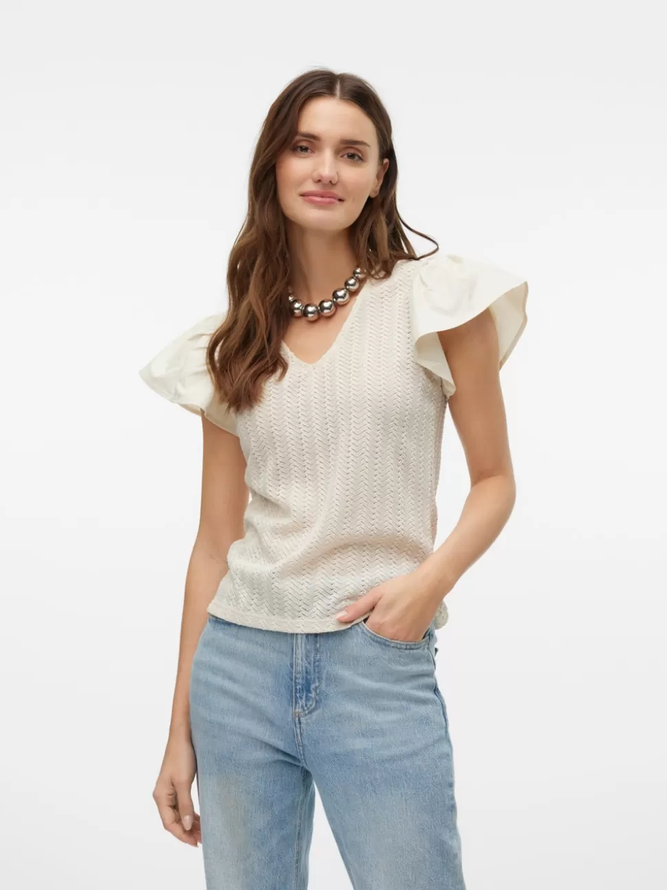 Toppar^VERO MODA VMNAJA Topp Birch