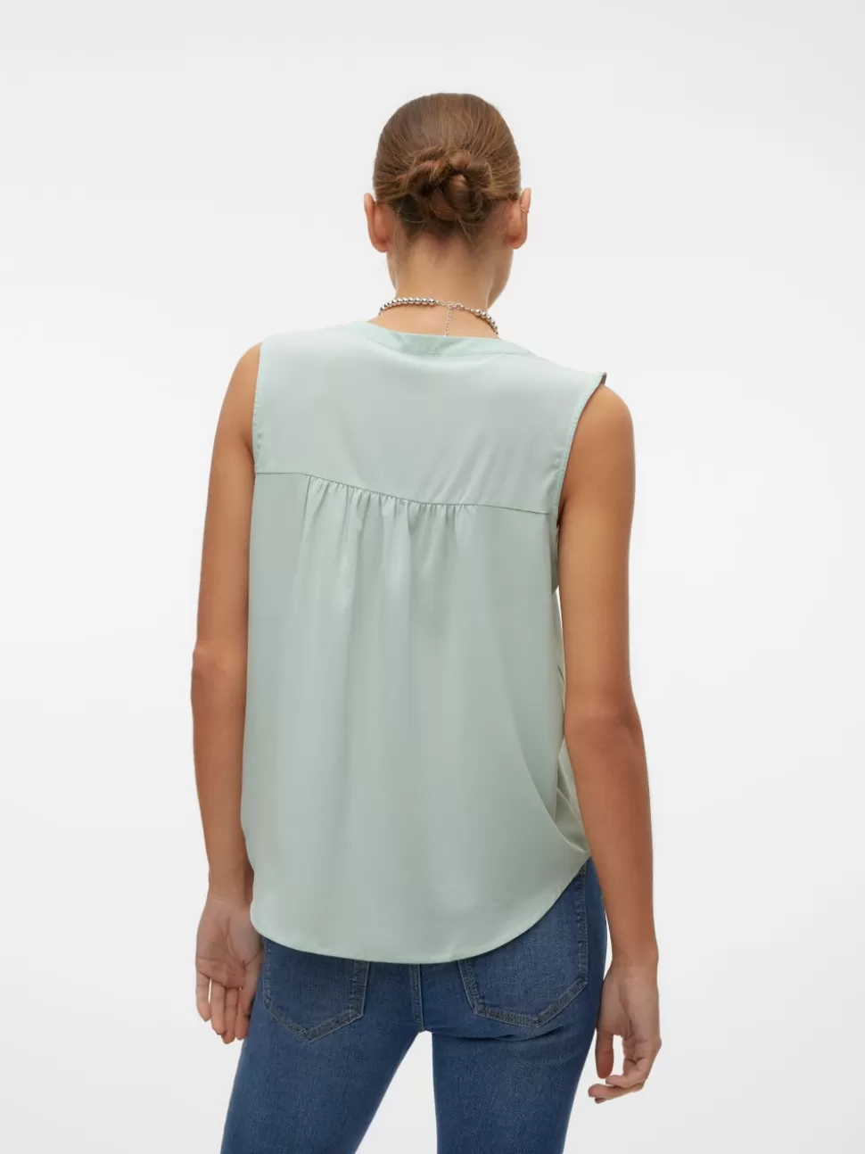 Basics^VERO MODA VMNAJA Topp Silt Green