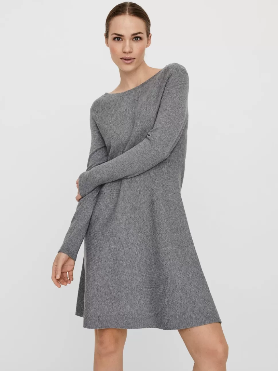 Klänningar | Festkläder^VERO MODA VMNANCY Kort Klänning Medium Grey Melange