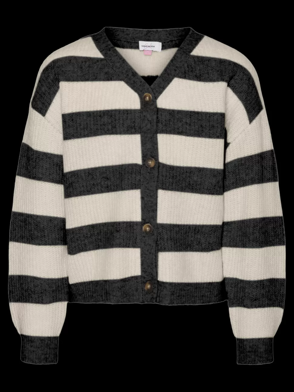Toppar | Stickat^VERO MODA VMNATAHLIE Stickad Kofta Black