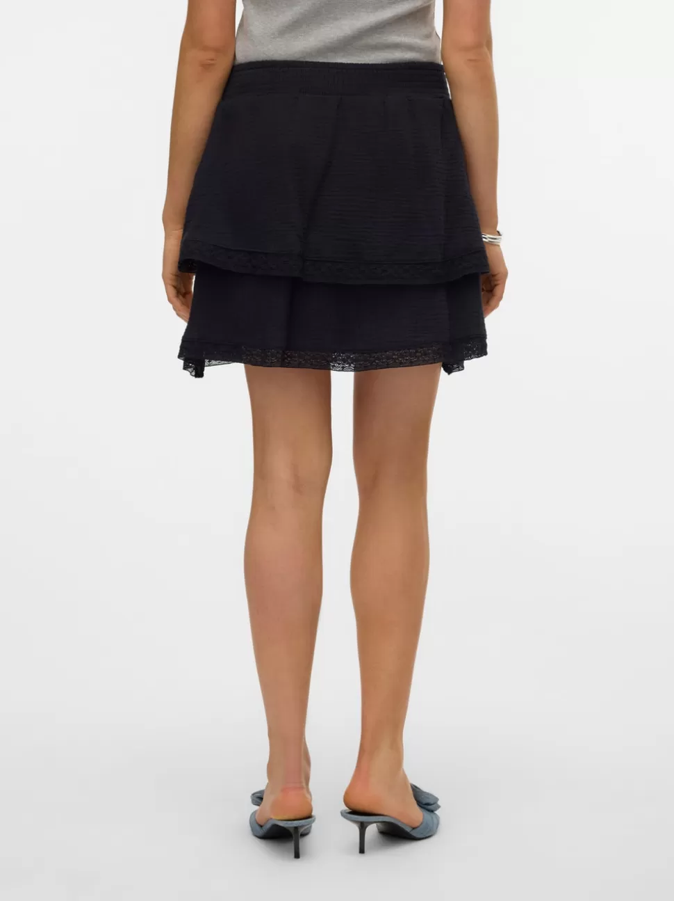Kjolar^VERO MODA VMNATALI Kort Kjol Black