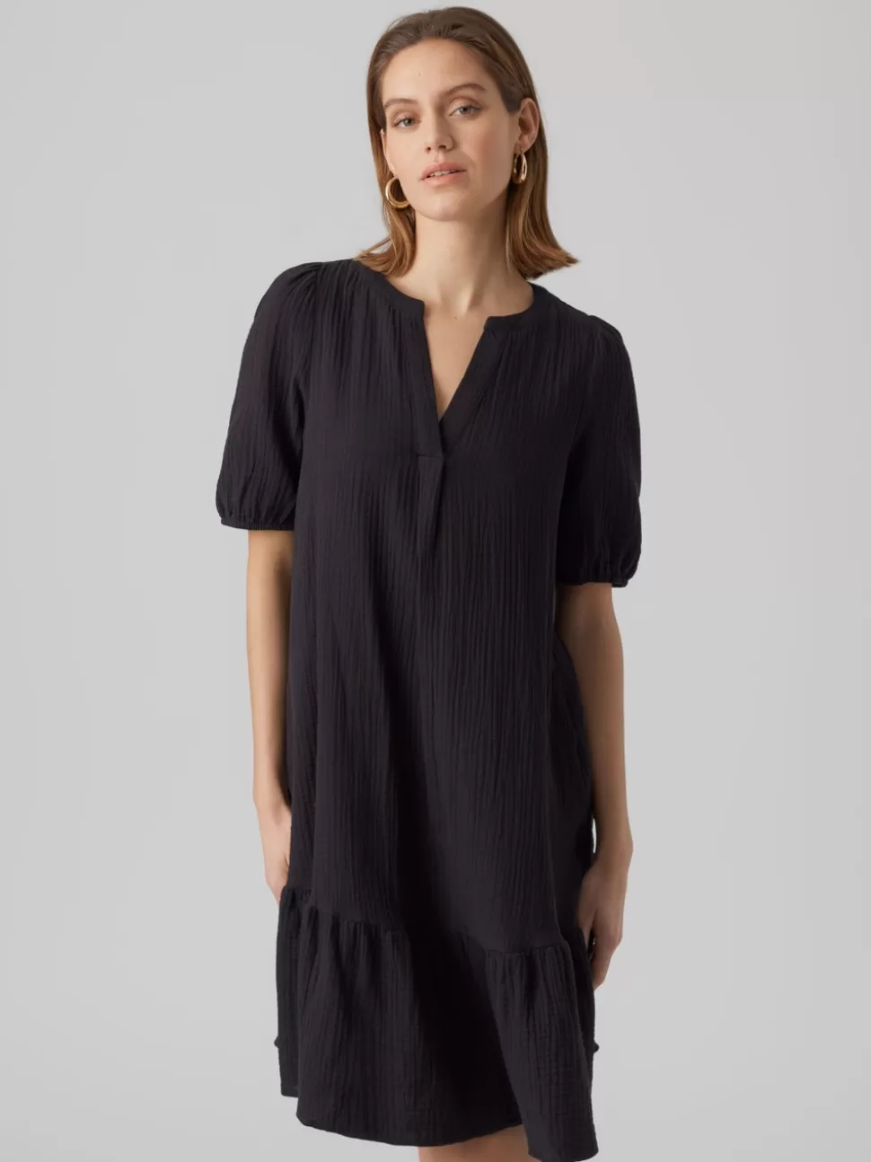 Klänningar^VERO MODA VMNATALI Lång Klänning Black