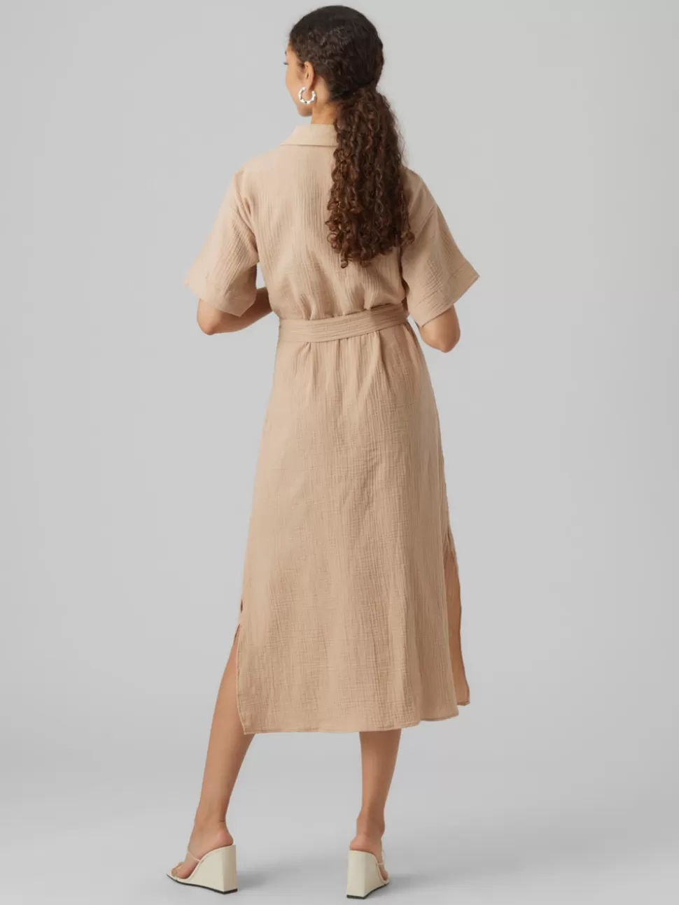 Klänningar^VERO MODA VMNATALI Lång Klänning Irish Cream