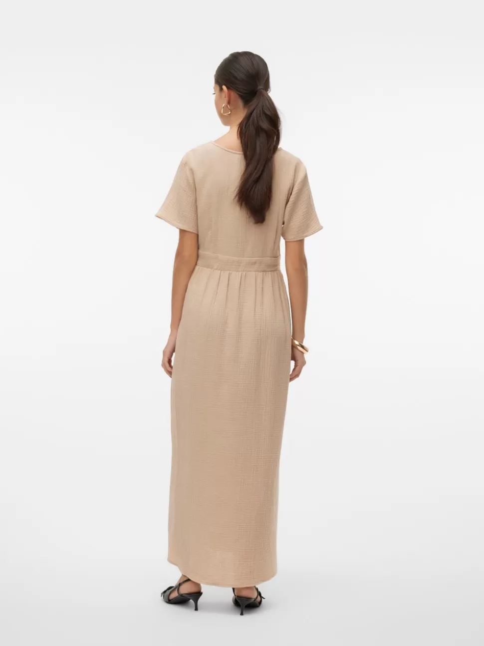 Klänningar^VERO MODA VMNATALI Lång Klänning Irish Cream