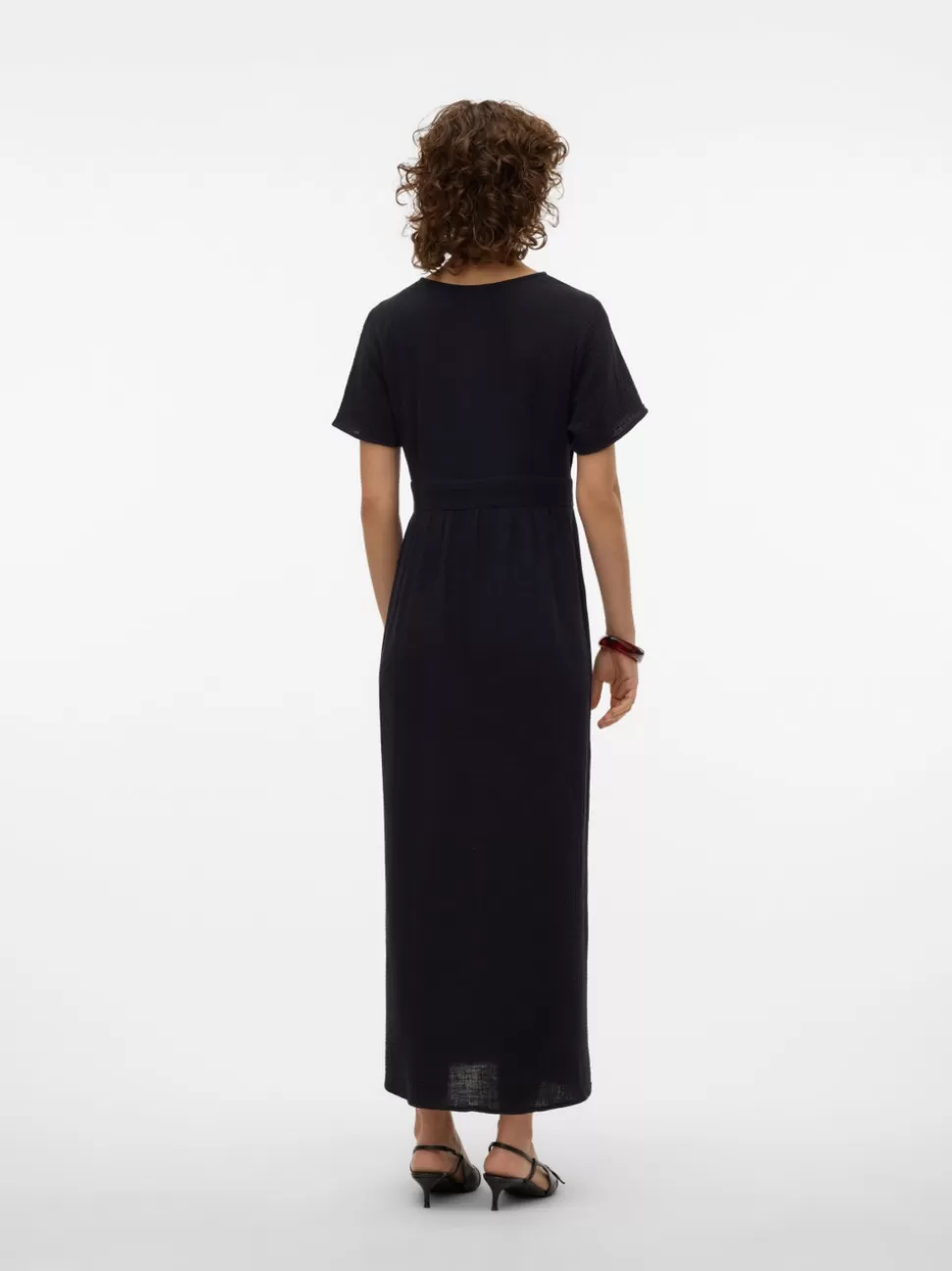 Klänningar^VERO MODA VMNATALI Lång Klänning Black
