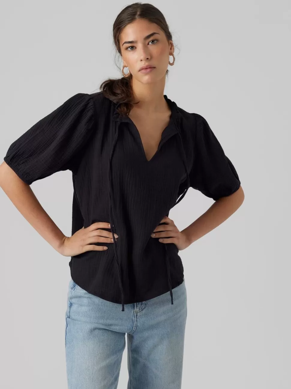 Toppar^VERO MODA VMNATALI Topp Black