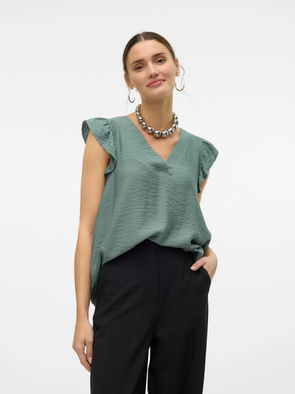 Toppar^VERO MODA VMNATJA Topp Laurel Wreath