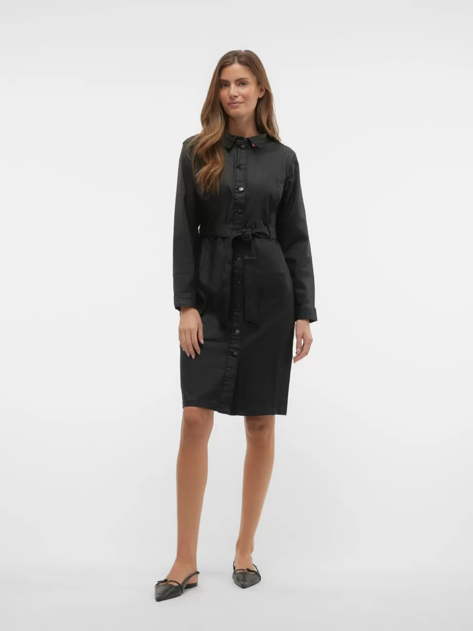 Klänningar^VERO MODA VMNELLY Midiklänning Black