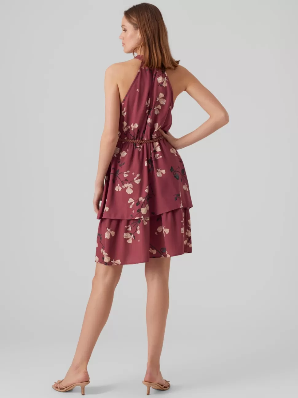 Klänningar^VERO MODA VMNEWHALLIE Kort Klänning Dry Rose