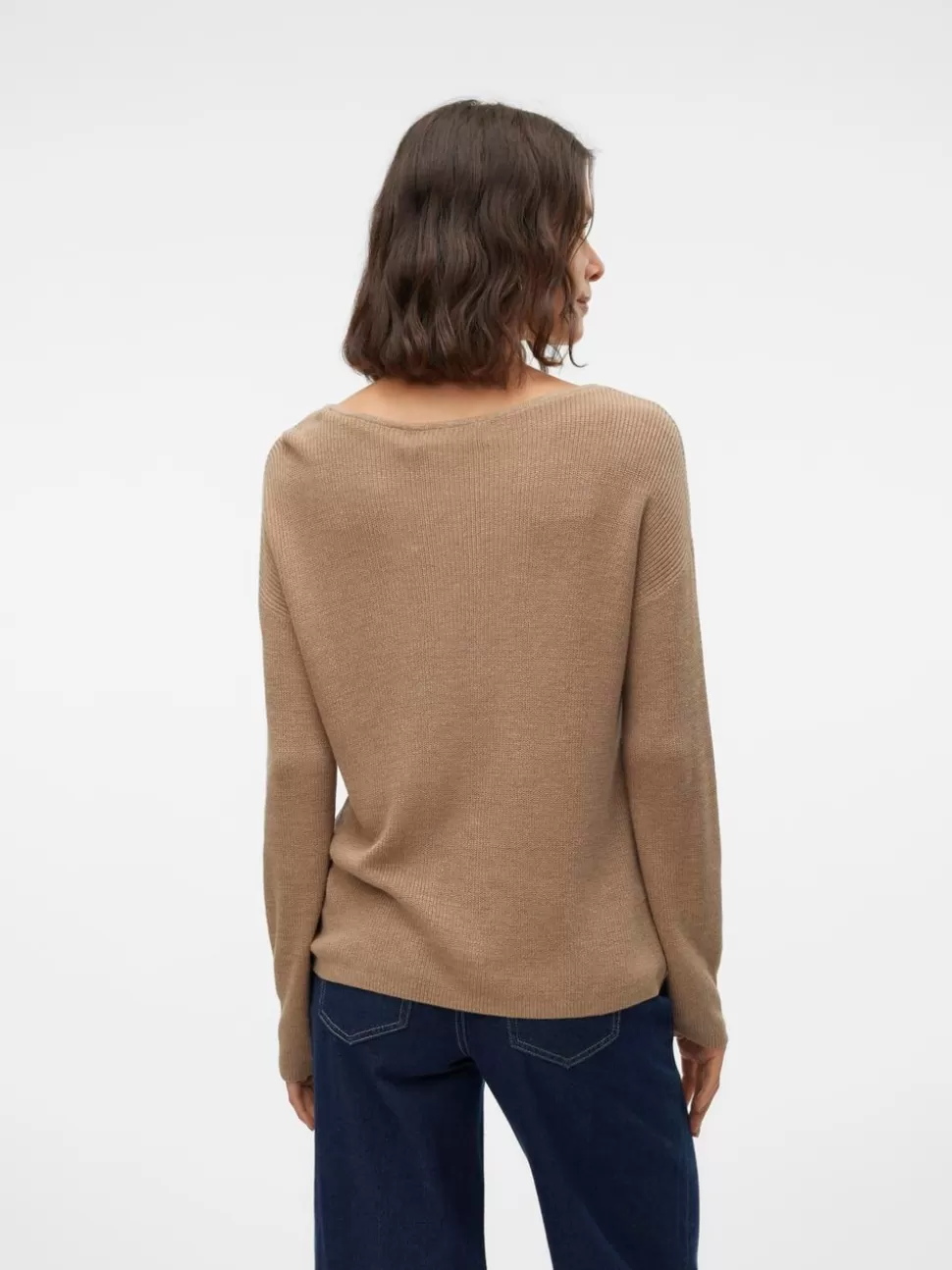 Stickat^VERO MODA VMNEWLEXSUN Pullover Silver Mink
