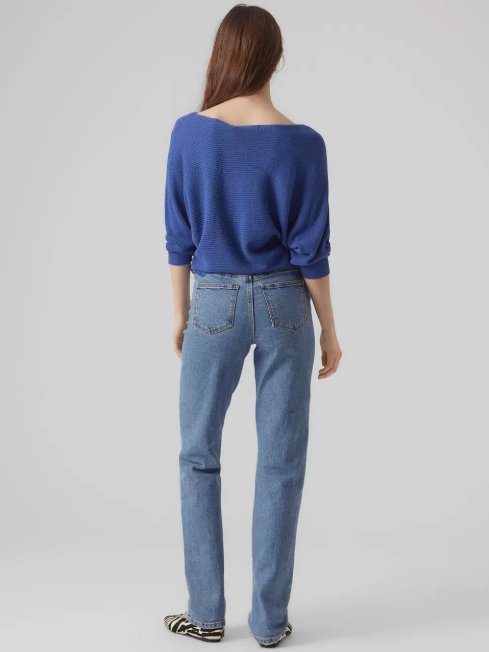 Stickat^VERO MODA VMNEWLEXSUN Pullover Beaucoup Blue