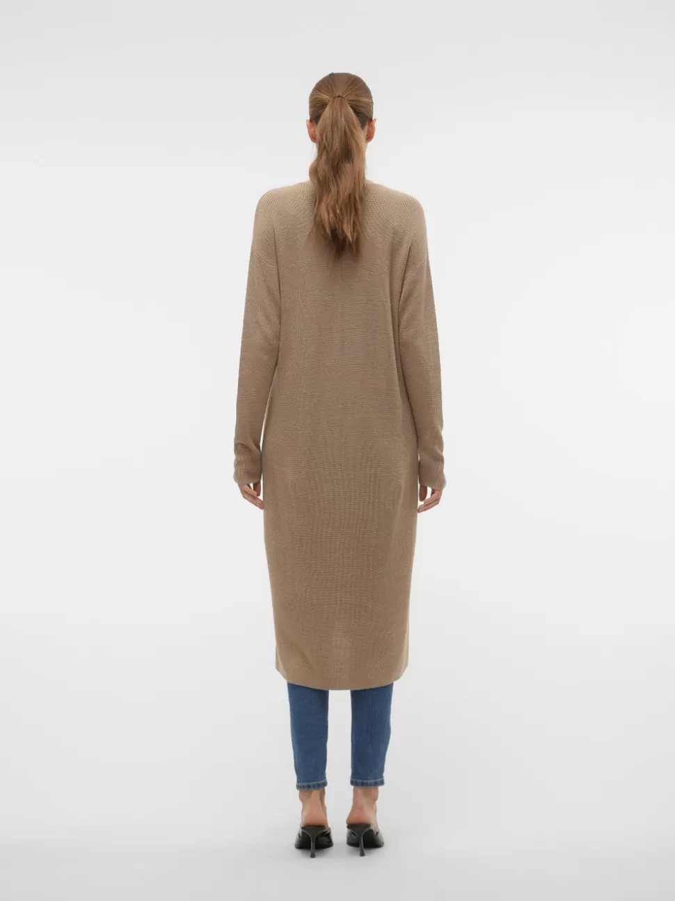Stickat^VERO MODA VMNEWLEXSUN Stickad Kofta Silver Mink
