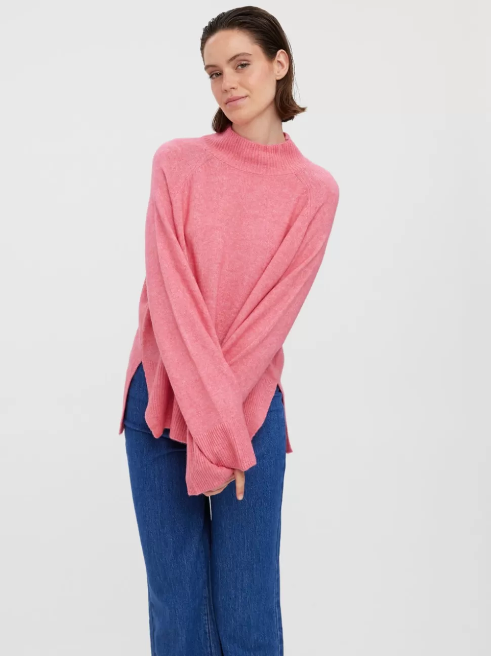 Stickat | Toppar^VERO MODA VMNEWWIND Pullover Hot Pink