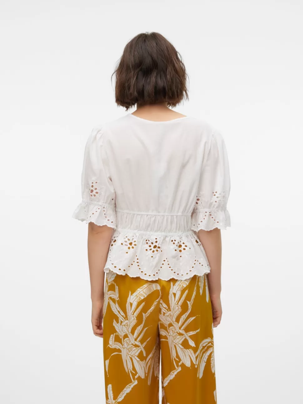 Toppar^VERO MODA VMNIGELLA Topp Bright White