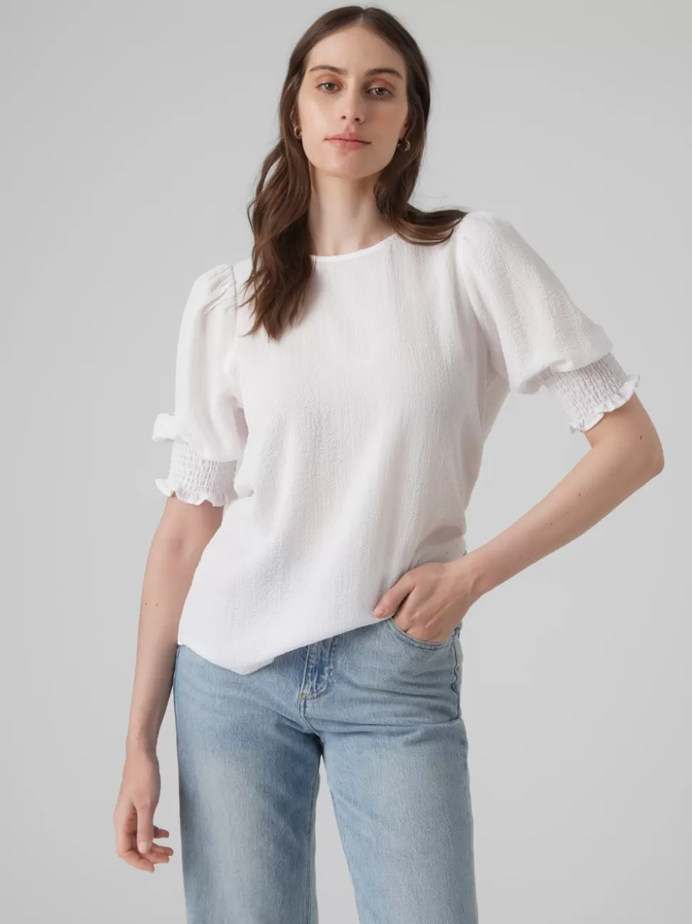 Toppar^VERO MODA VMNINA Topp Bright White