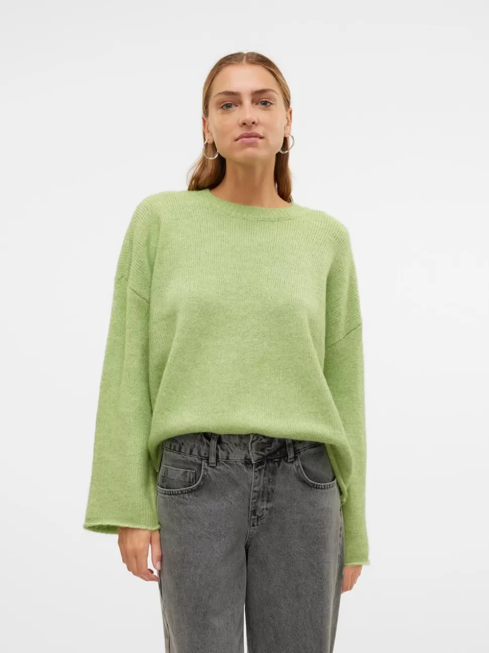 Stickat^VERO MODA VMNOELLE Pullover Forest Shade