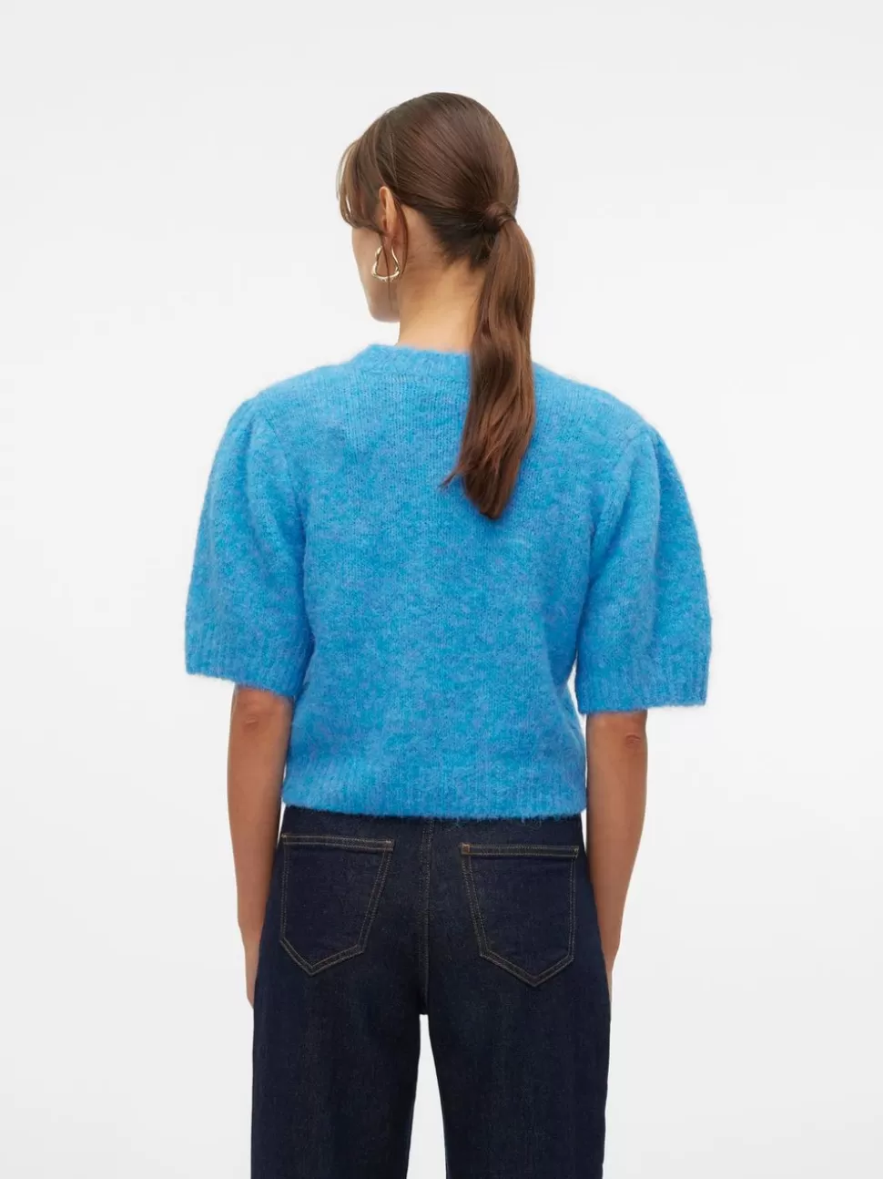 Stickat^VERO MODA VMNOVAH Pullover Blue Jasper