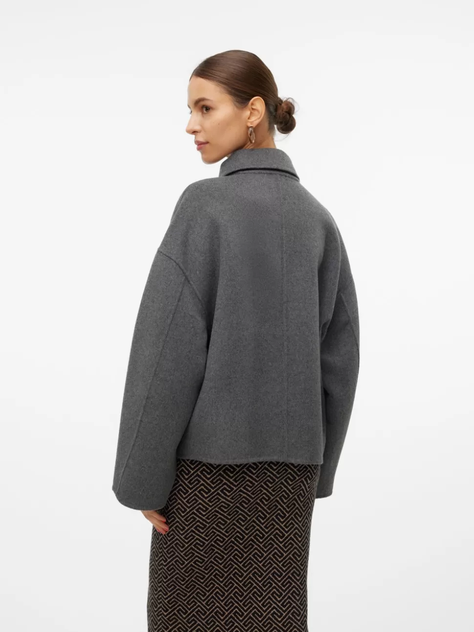Jackor^VERO MODA VMOFELIAMIE Jacka Dark Grey Melange