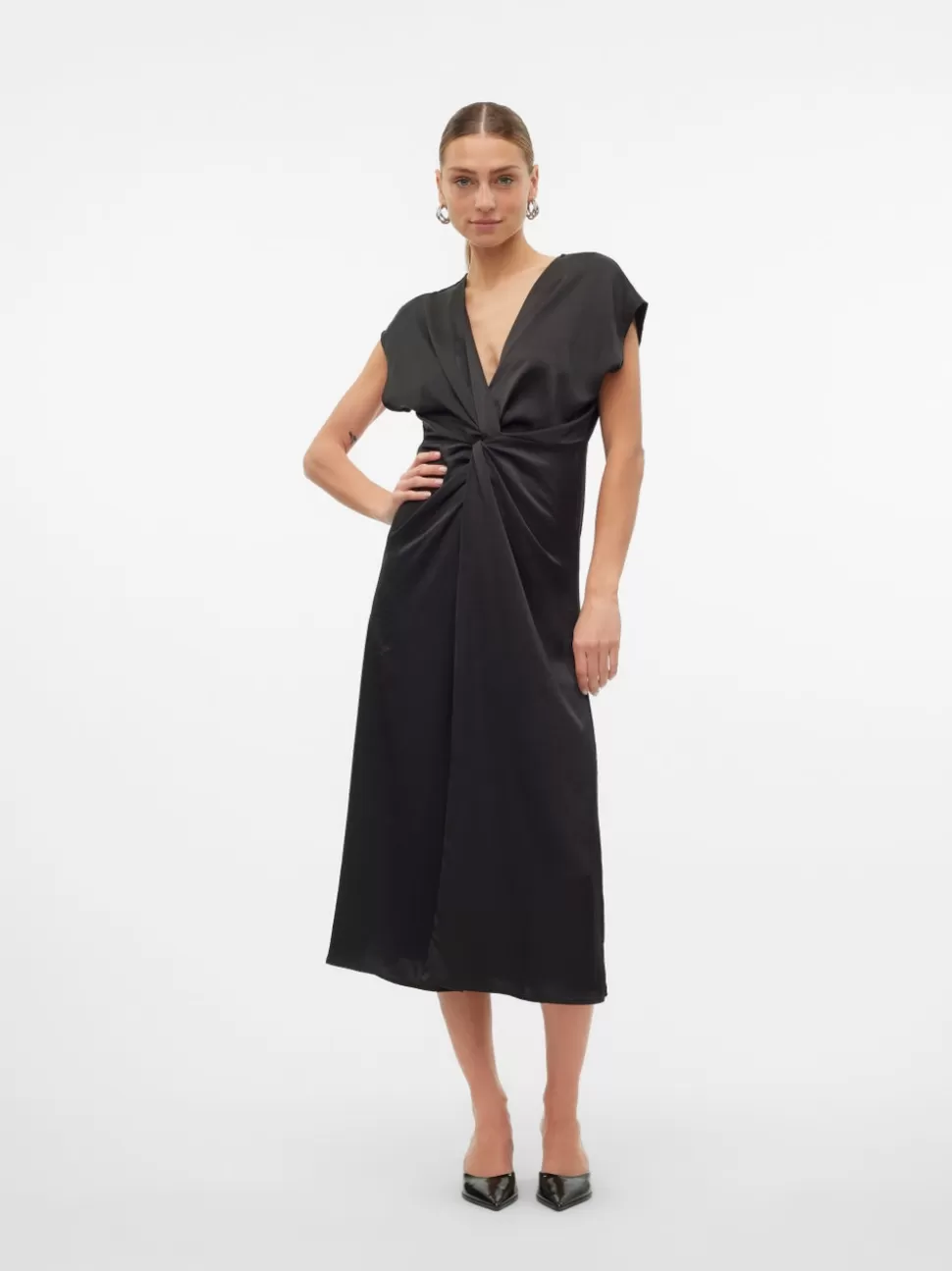 Klänningar^VERO MODA VMOLIVE Lång Klänning Black