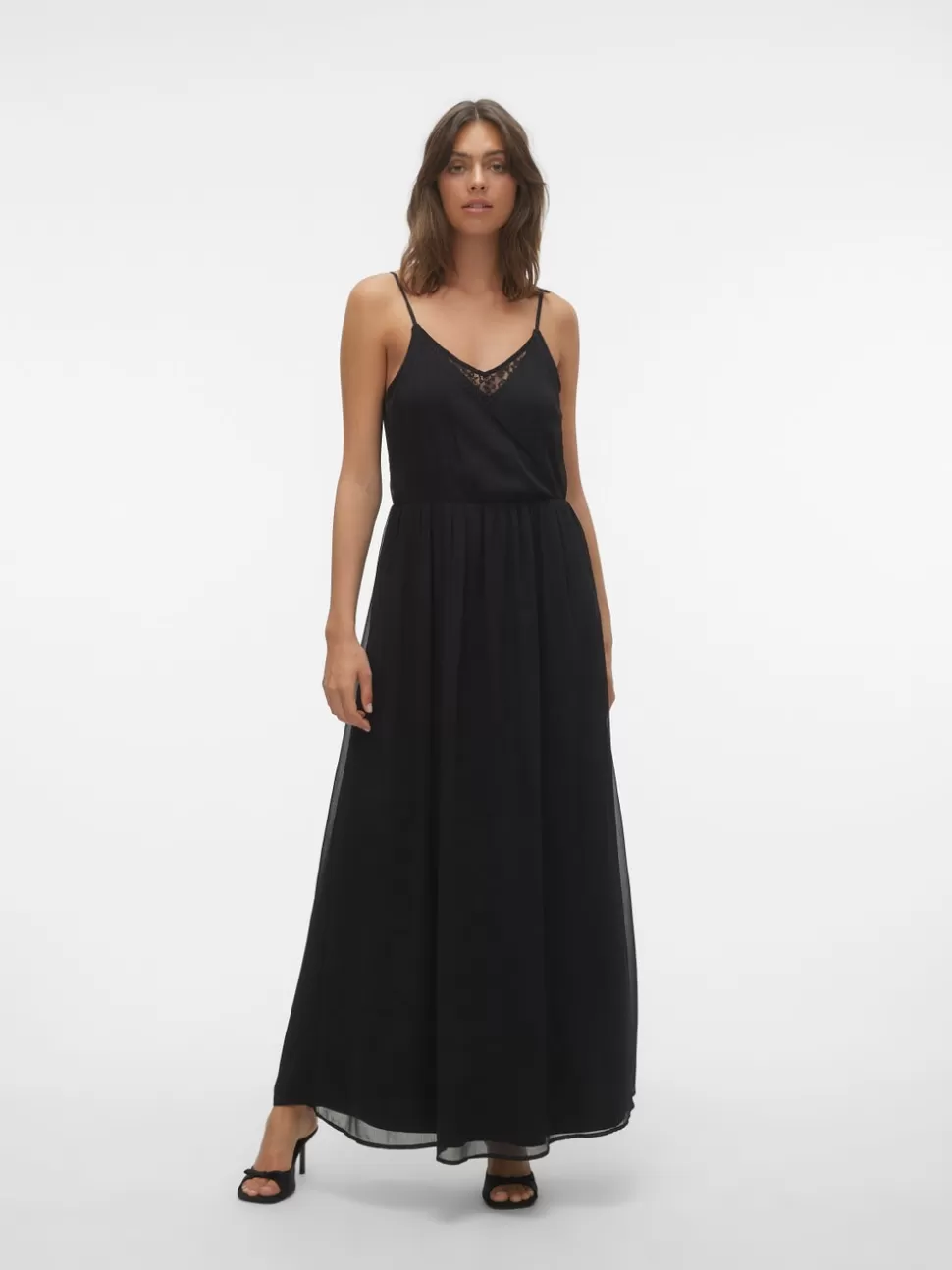 Klänningar^VERO MODA VMOLIVIA Lång Klänning Black