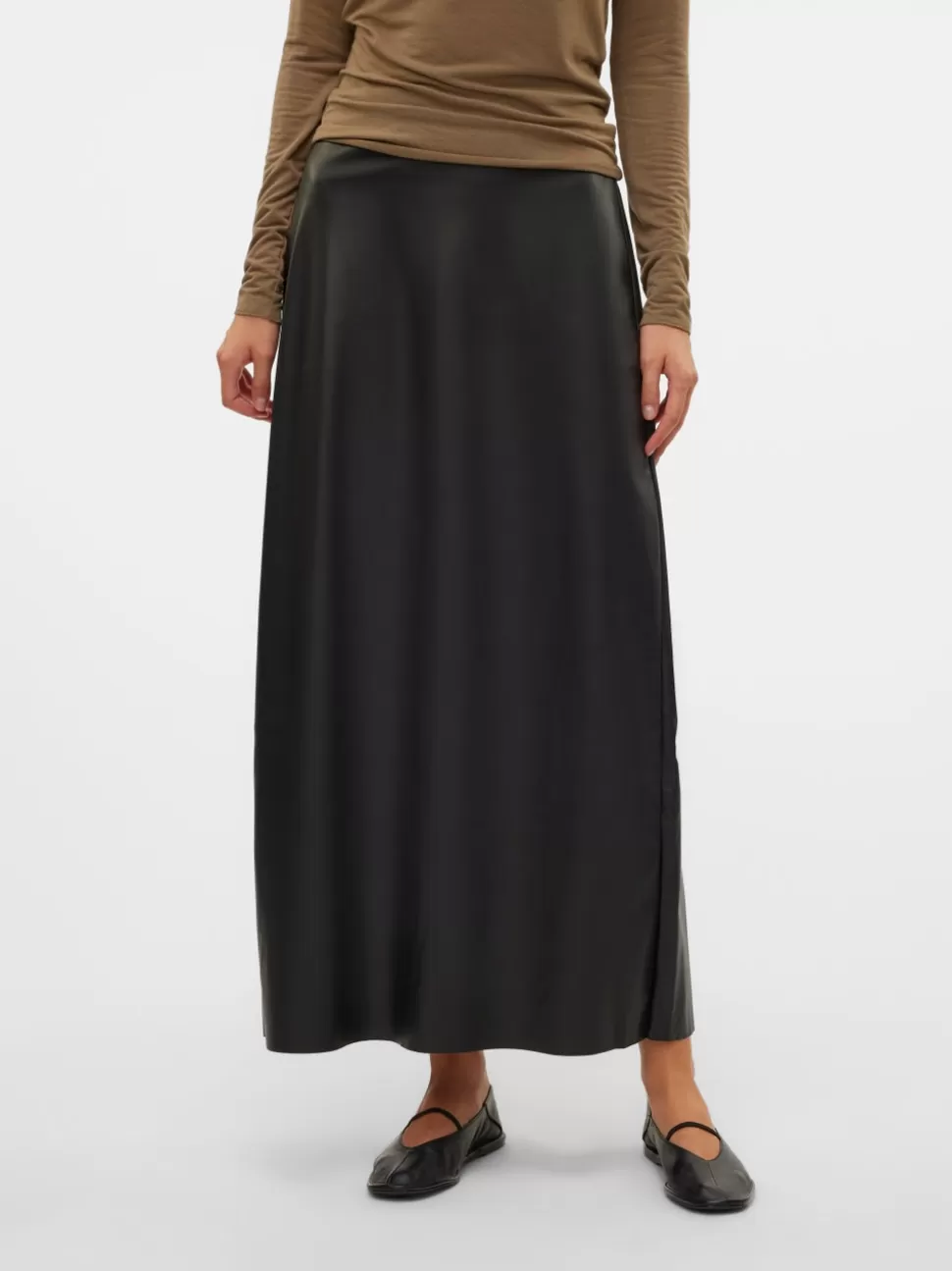 Kjolar^VERO MODA VMOLYMPIA Hög Midja Lång Kjol Black