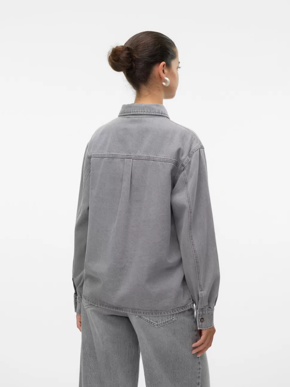 Skjortor | Toppar^VERO MODA VMPAIGE Denimskjorta Light Grey Denim