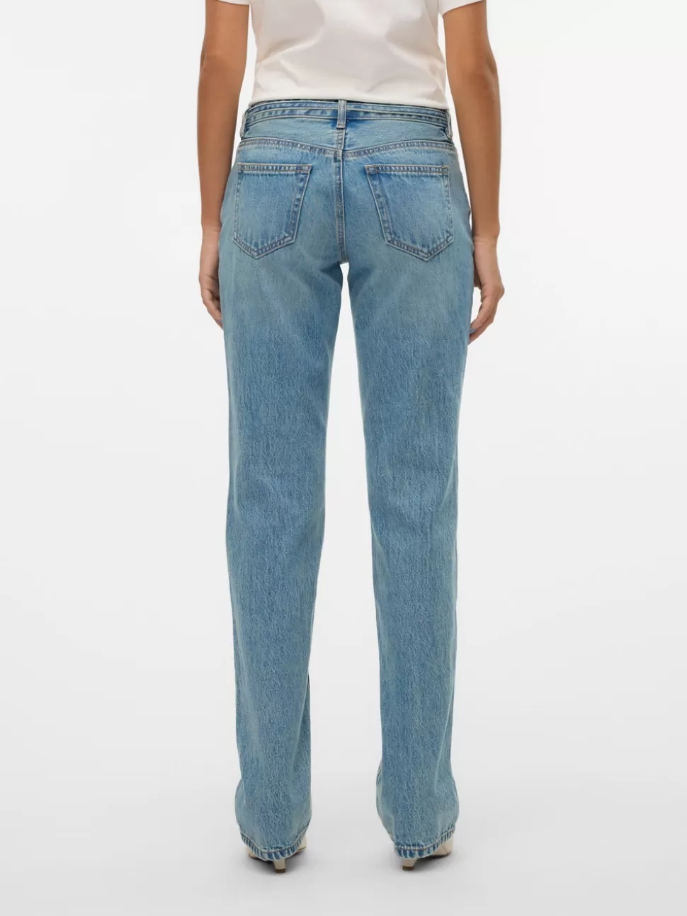 Jeans^VERO MODA VMPAM Rak Passform Jeans Medium Blue Denim
