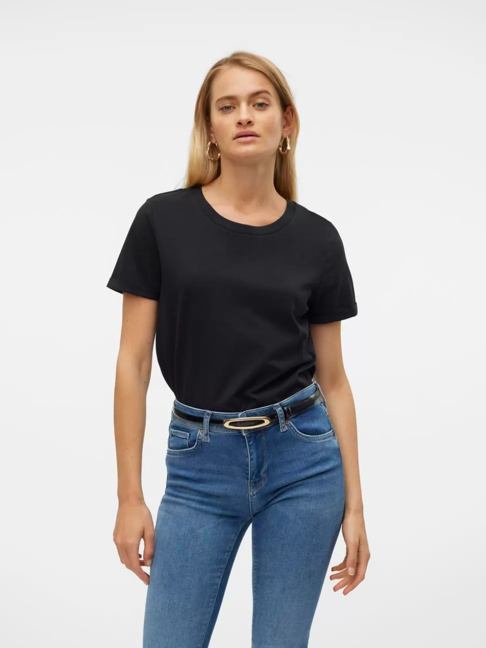 Toppar | Basics^VERO MODA VMPAULA T-shirt Black
