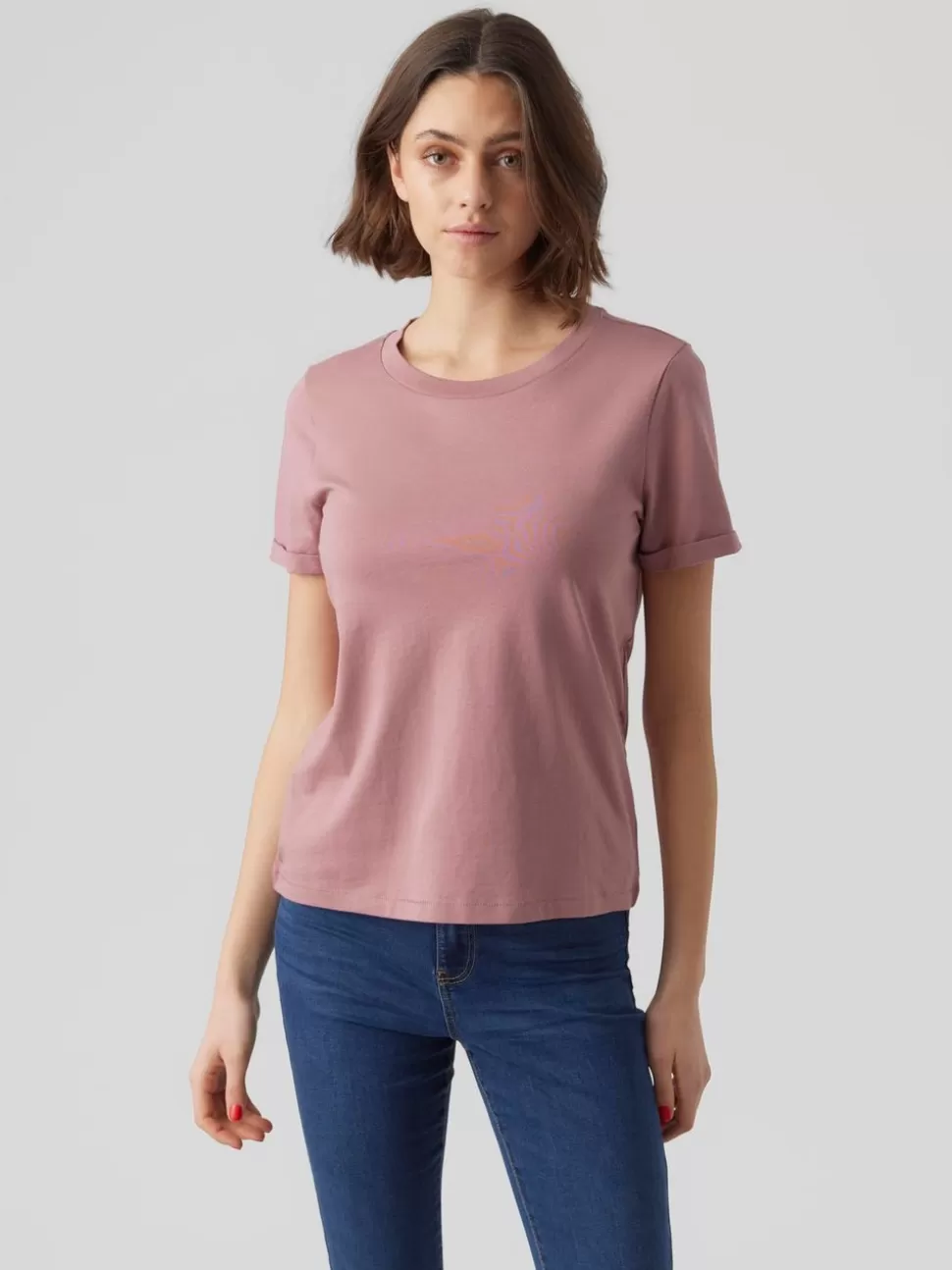 Toppar | Basics^VERO MODA VMPAULA T-shirt Nostalgia Rose