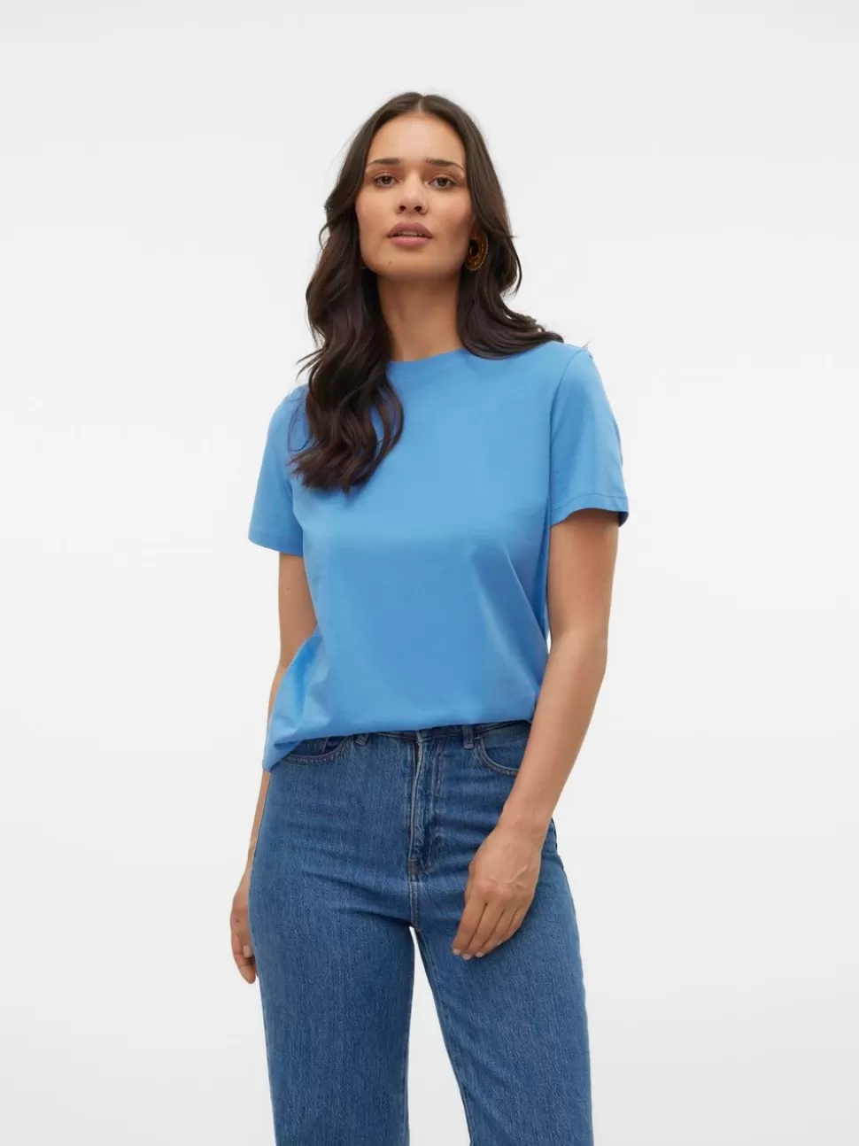 Toppar | Basics^VERO MODA VMPAULINA T-shirt Blue Jasper