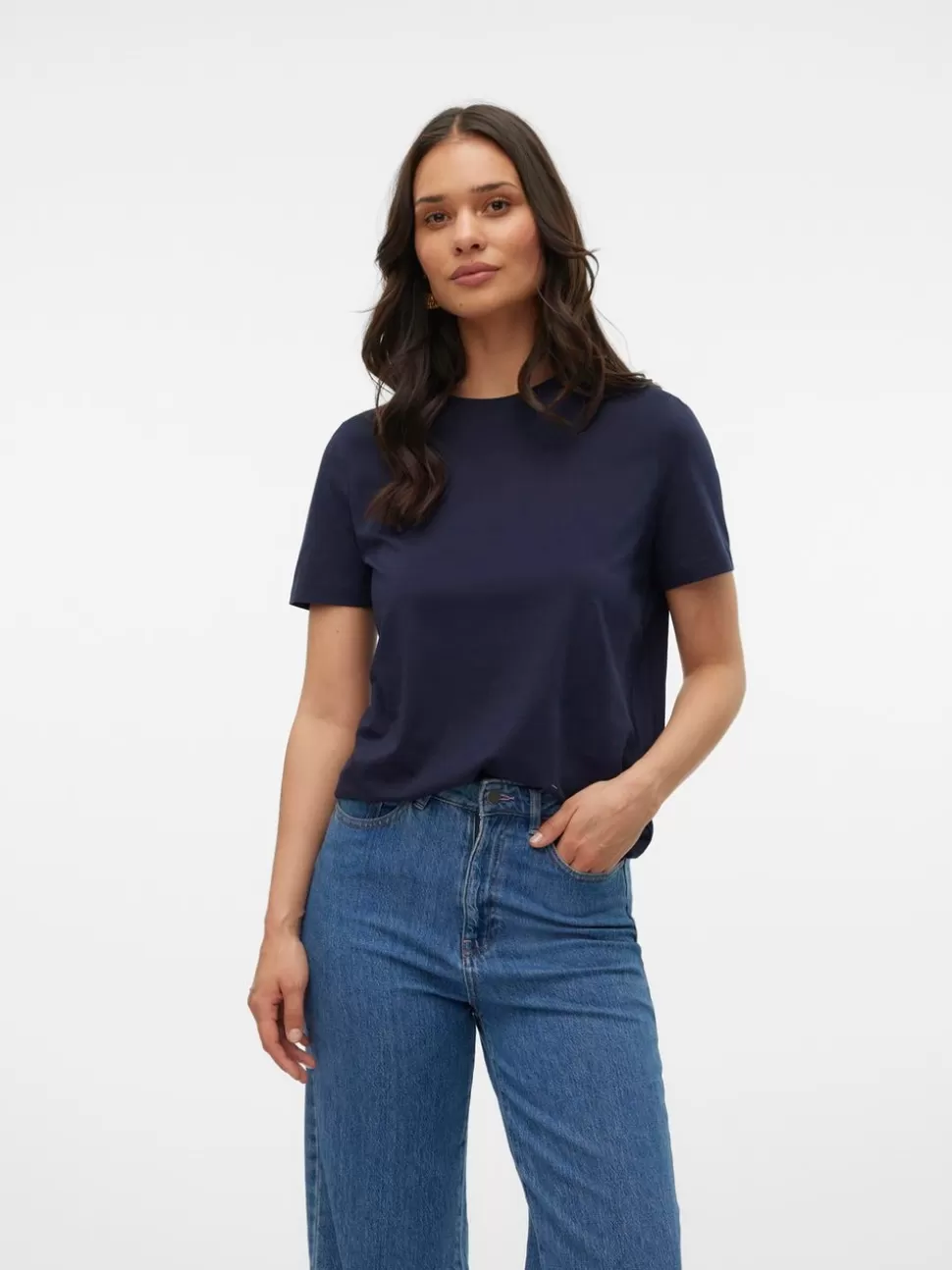 Toppar | Basics^VERO MODA VMPAULINA T-shirt Night Sky