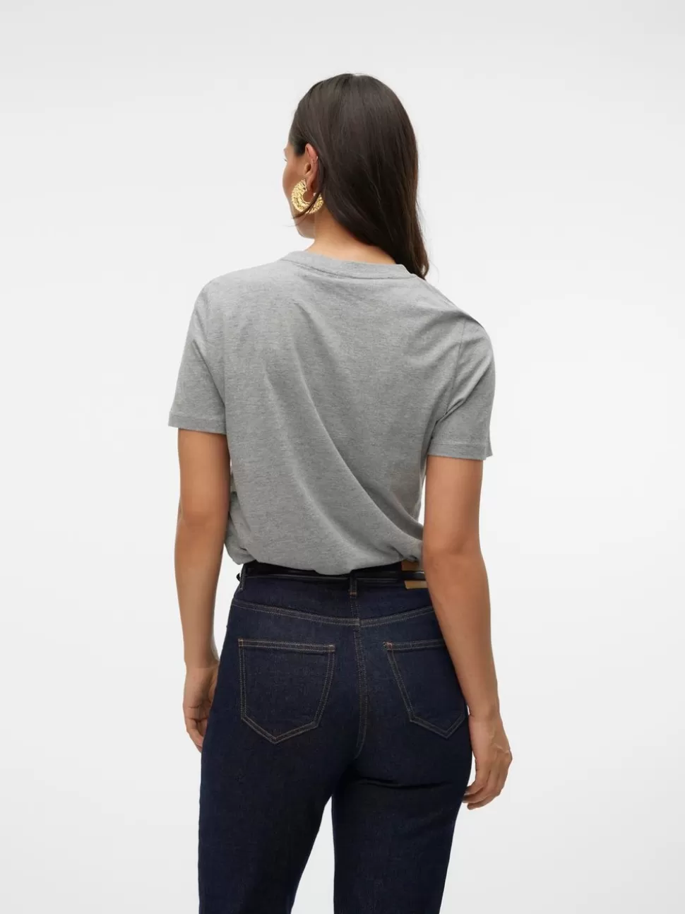 Toppar | Basics^VERO MODA VMPAULINA T-shirt Light Grey Melange