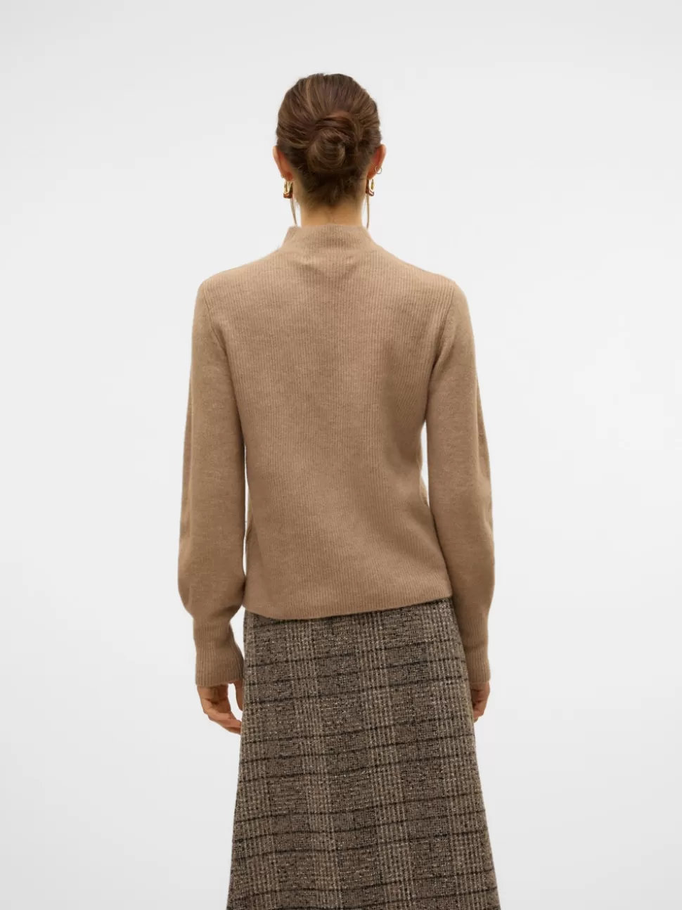 Stickat^VERO MODA VMPIPPA Pullover Silver Mink