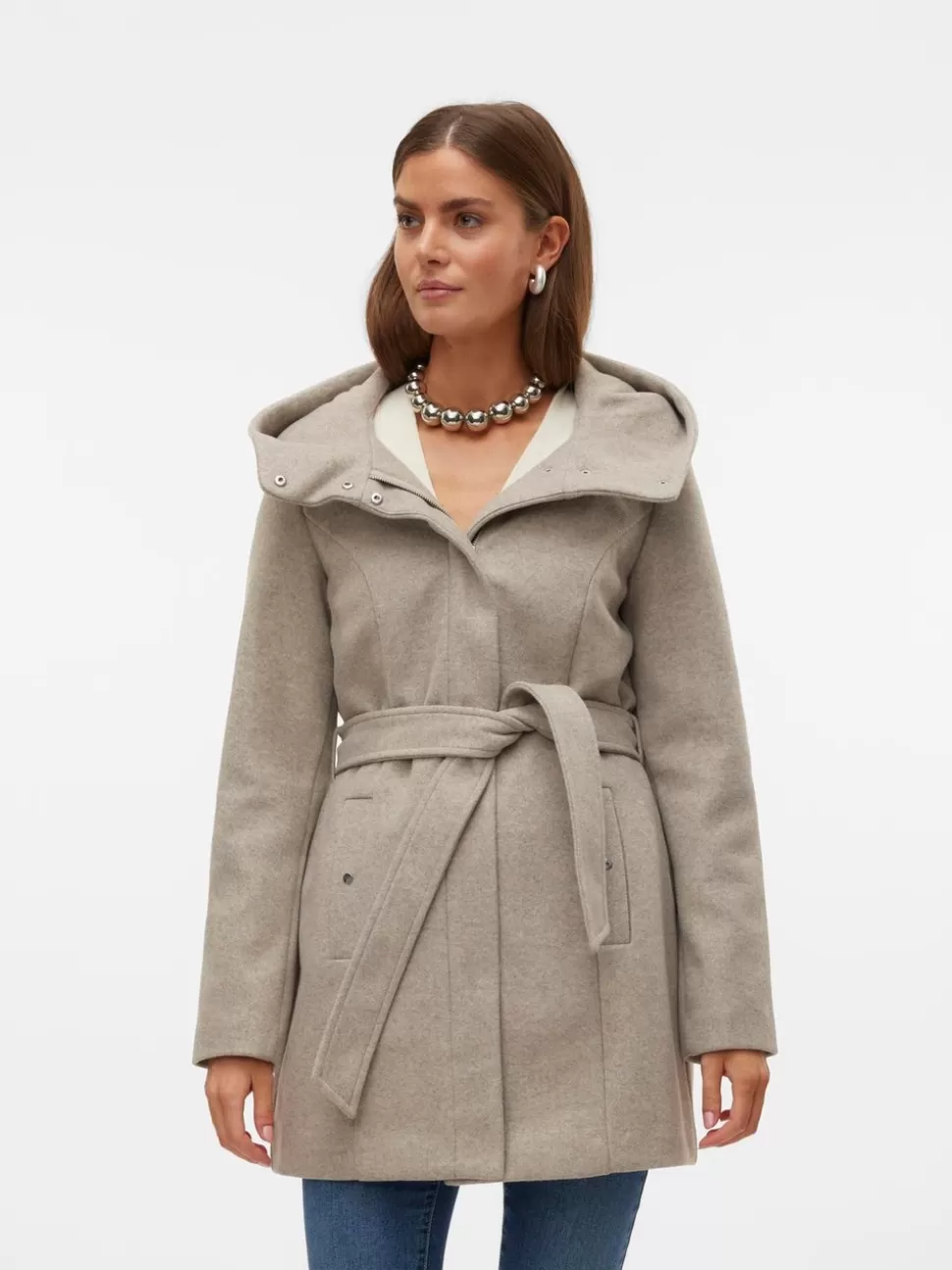 Jackor^VERO MODA VMPOPLIVA Jacka Silver Mink