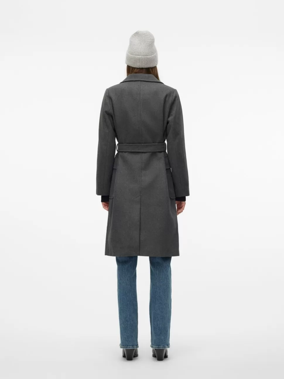 Jackor^VERO MODA VMPOPNOELLE Rock Dark Grey Melange