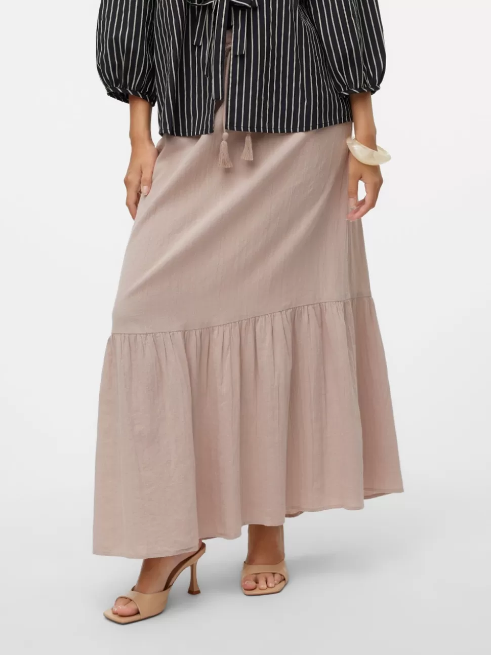 Kjolar | Basics^VERO MODA VMPRETTY Hög Midja Lång Kjol Sphinx