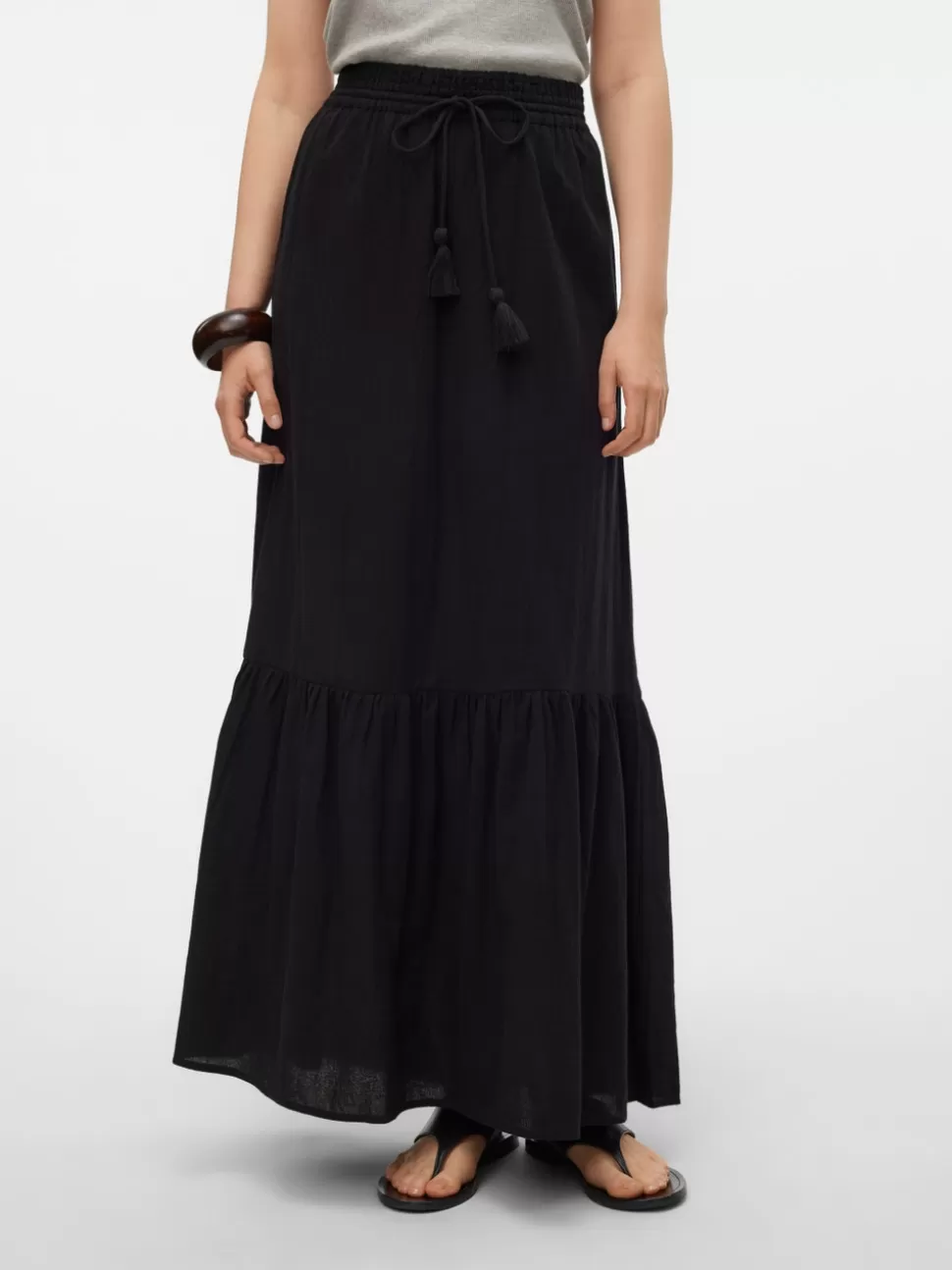 Kjolar | Basics^VERO MODA VMPRETTY Hög Midja Lång Kjol Black