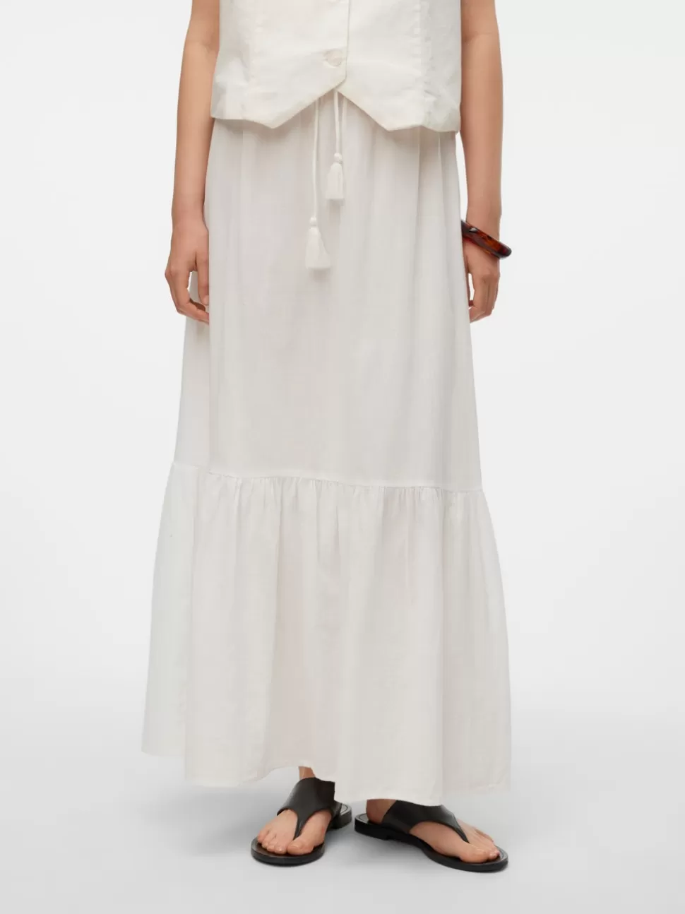 Kjolar | Basics^VERO MODA VMPRETTY Hög Midja Lång Kjol Snow White