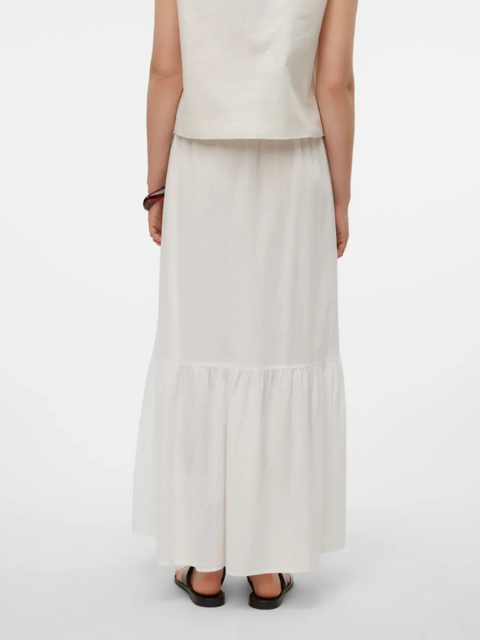 Kjolar | Basics^VERO MODA VMPRETTY Hög Midja Lång Kjol Snow White
