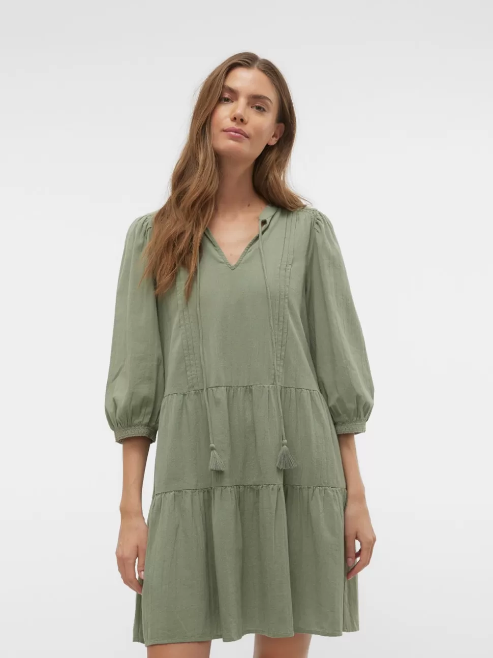 Klänningar | Toppar^VERO MODA VMPRETTY Kort Klänning Hedge Green