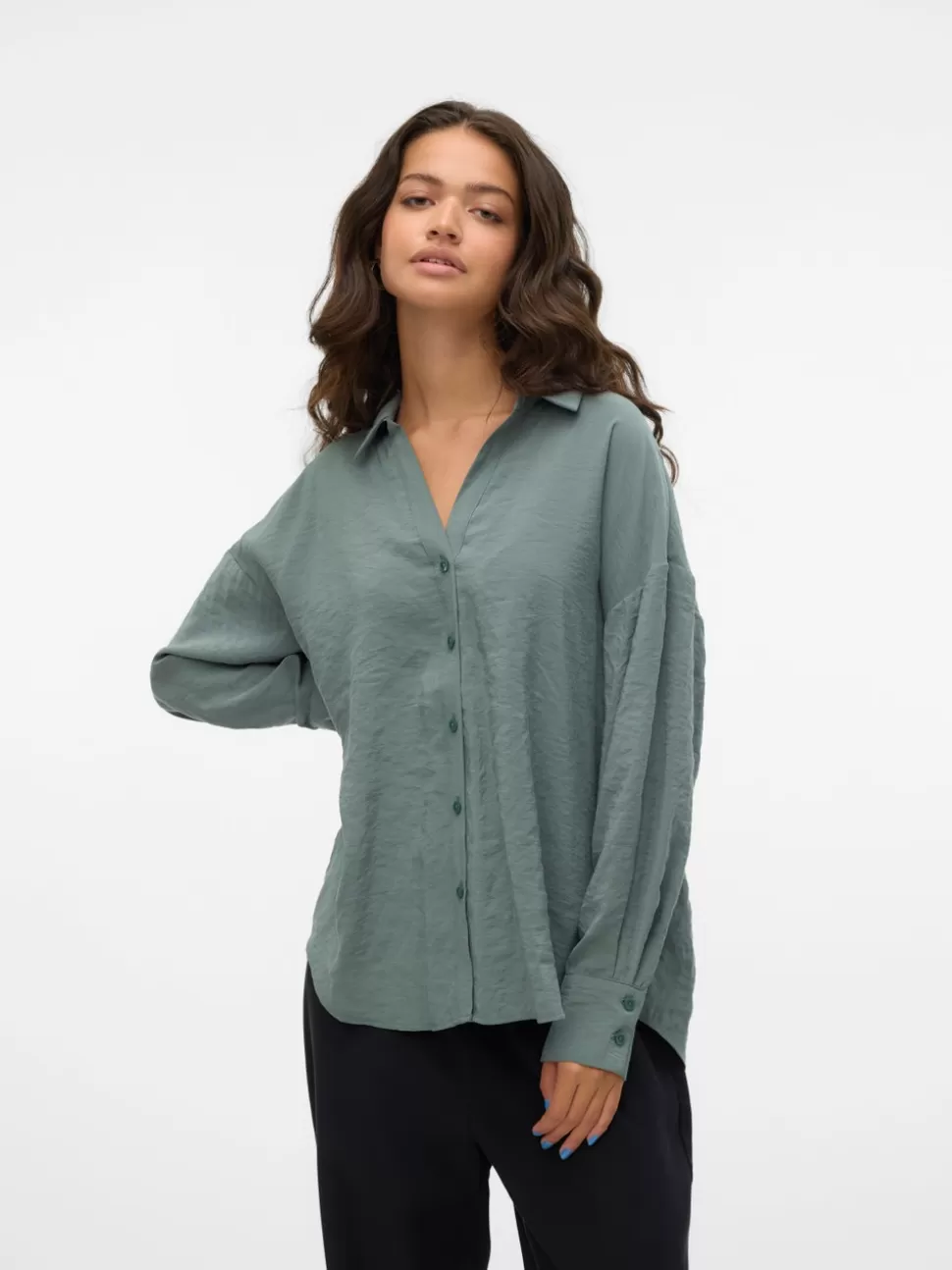 Skjortor | Basics^VERO MODA VMQUEENY Skjorta Balsam Green