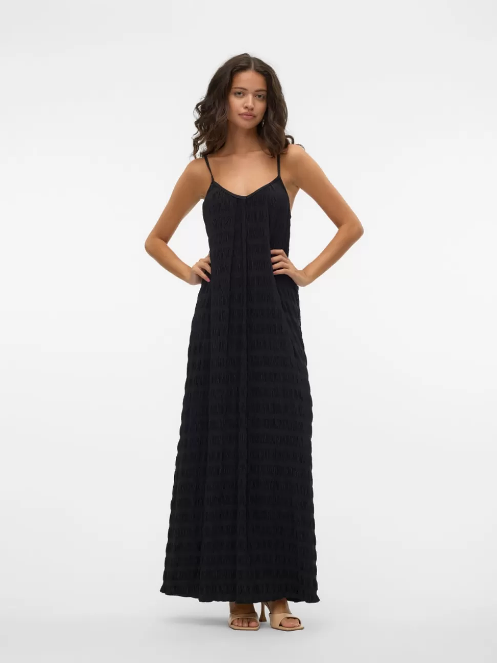 Klänningar^VERO MODA VMREE Lång Klänning Black