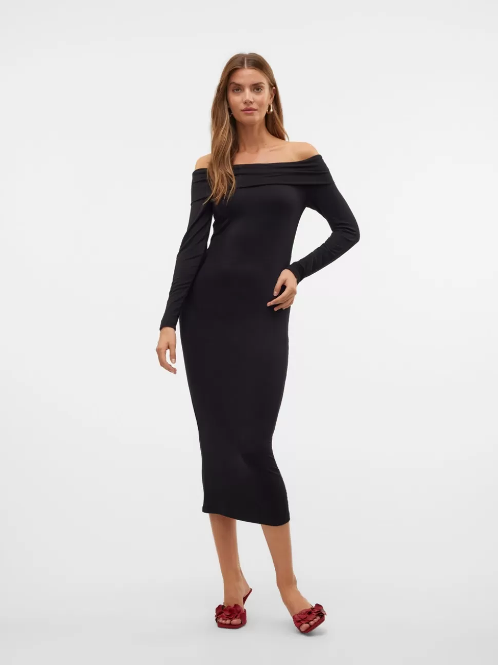 Klänningar^VERO MODA VMREGITZE Lång Klänning Black