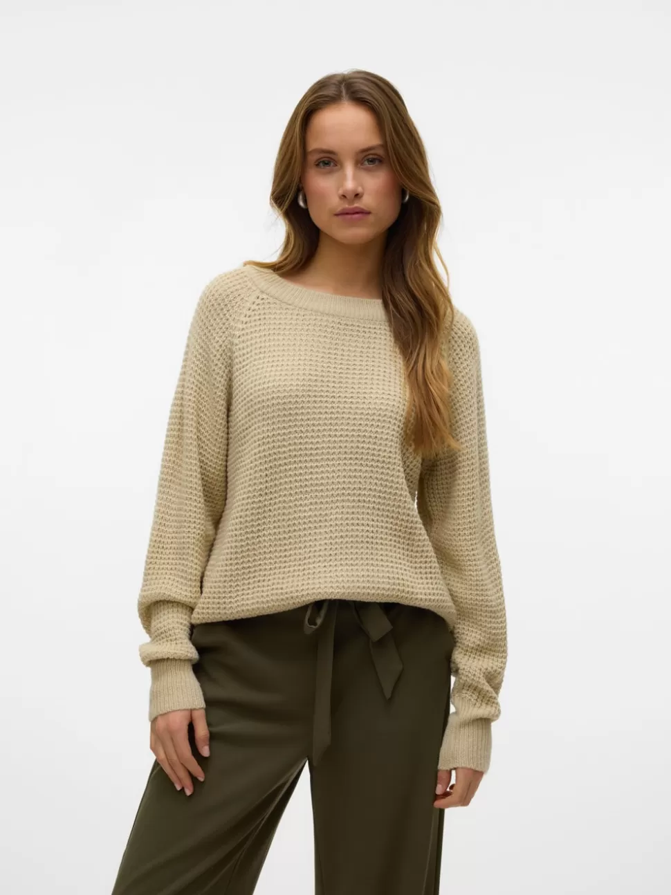 Stickat | Basics^VERO MODA VMRICIENEW Pullover Oatmeal